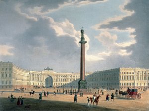 La colonne Alexandre et le quartier général de l