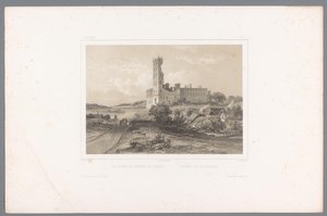 Vue sur les ruines de Koldinghus - Louis Julien Jacottet