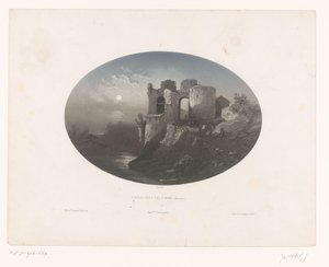 Vue des ruines du château des Quatre Fils Aymon
