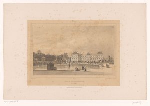 Vue du Palais du Luxembourg depuis le Jardin du Luxembourg