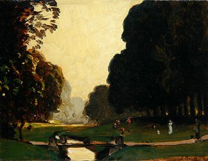 La Petite Fulda dans le Parc Karlsaue, Kassel - Louis Kolitz