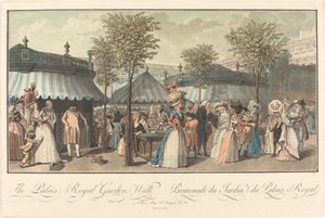 La Promenade du Jardin du Palais Royal - Louis Le Coeur after Claude Louis Desrais