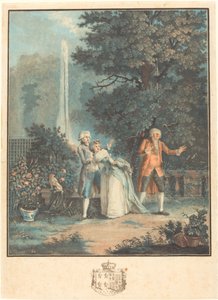 Colin-maillard - Louis Le Coeur after Nicolas Lavreince