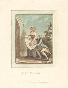 Si tu voulais - Louis Le Coeur after Nicolas Lavreince