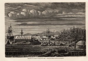 Préparation de la morue à la baie de Cap Rouge