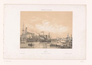 Vue du port et du château de Brest - Louis Le Breton