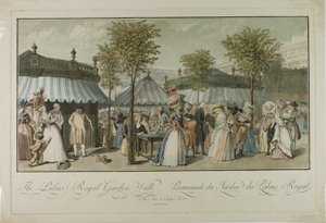 Promenade dans le jardin du Palais Royal - Louis Lecoeur