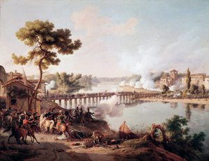 Napoléon Bonaparte donnant des ordres pendant la bataille de Lodi - Louis Lejeune