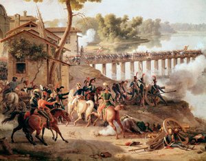 Napoléon Bonaparte donnant des ordres pendant la bataille de Lodi - Louis Lejeune