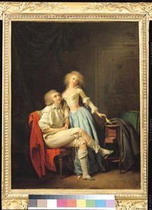 Couple avec un oiseau échappé - Louis Leopold Boilly