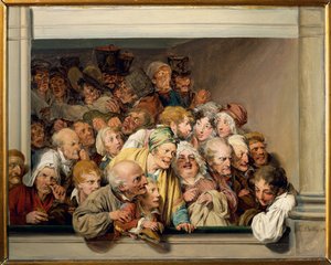 Paris, Versailles, loge de théâtre le jour de la représentation gratuite - Louis Leopold Boilly