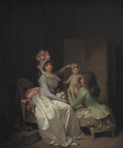 Guirlande la statuette de Cupidon - Louis Leopold Boilly
