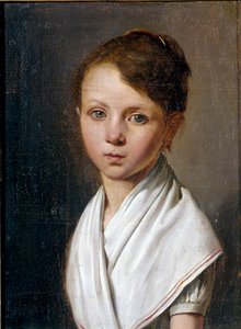 Portrait de Berthe Juliette Dubois enfant (1797-1849). Peinture par Louis Léopold Boilly (1761-1845) XIXe siècle - Louis Leopold Boilly