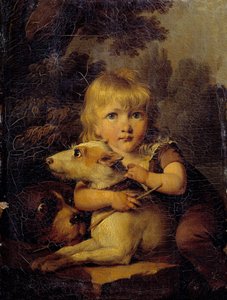 Portrait de Louis Arnault (1803-1885) enfant Peinture par Louis Léopold Boilly (1761-1845) vers 1808 Dim. 0,22x0,16 m