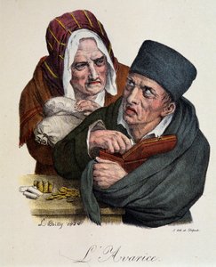 Les sept péchés capitaux : Avarice par Boilly - Louis Leopold Boilly