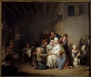 Le jeu du pied de bœuf. Peinture de Louis Léopold Boilly (1761-1845) - Louis Leopold Boilly
