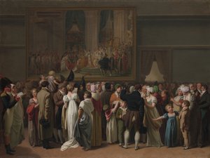 Le public regardant le couronnement de David au Louvre, 1810 - Louis Leopold Boilly