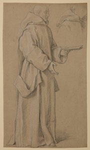 Moine debout, et étude d