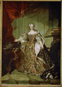 Marie Leszczynska, reine de France, épouse de Louis XV, fille de Stanislas Leszczynski, roi de Pologne ... - Louis M. Tocque