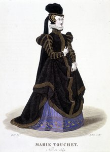 Portrait de Marie Touchet (1549-1638). Dans « Galerie française de femmes fameuses » - Louis Marie Lante