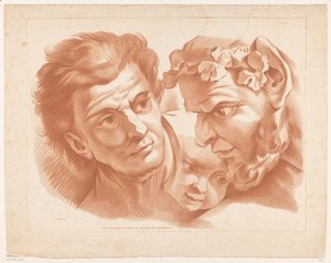 Trois têtes - Louis Marin Bonnet (possibly)