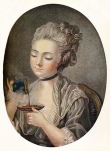 Fille prenant du café, vers 1774 - Louis Marin Bonnet