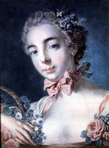 Tête de Flore, portrait de Mme Baudion, fille de Boucher, d