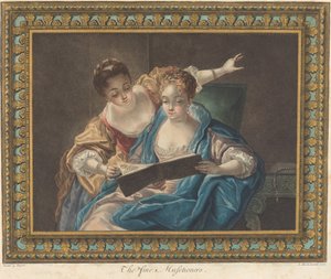 Les beaux musiciens, 1775 - Louis Marin Bonnet