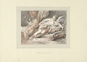 Vénus surprise par Cupidon - Louis Marin Bonnet