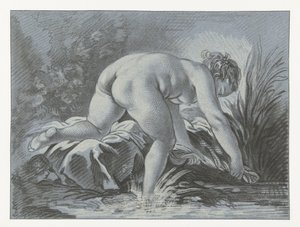 Femme faisant la lessive - Louis Marin Bonnet