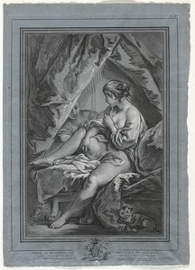 Jeune femme assise sur un lit, 1764-1767
