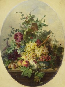 Nature morte avec fruits et fleurs - Louis Martinet