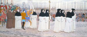 La Pucelle en armure à cheval, de la série Jeanne d