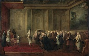 La réception de Cornelis Hop (1685-1762) en tant que légat des États généraux à la cour de Louis XV, 24 juillet 1719