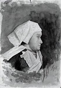 Paysanne bretonne - Louis Michel Eilshemius