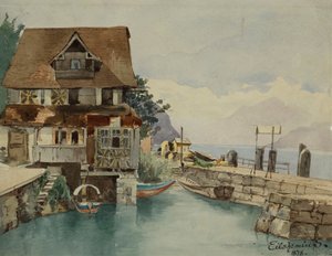 Maison sur le canal, 1878 - Louis Michel Eilshemius