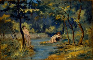 Nymphes debout et allongées, 1908