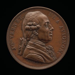 Claude-Joseph Vernet, 1714-1789, peintre [avers], 1826 - Louis Michel Petit