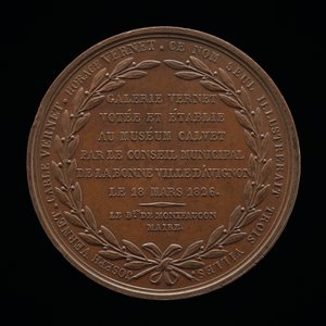 Inscription [revers], 1826 - Louis Michel Petit