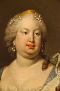 Barbara du Portugal ou de Bragance (détail) - Louis Michel van Loo