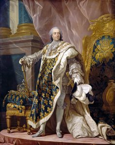 Portrait de Louis XV en costume royal - Louis Michel van Loo