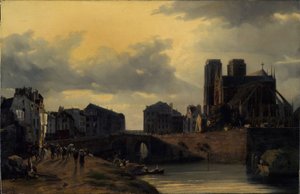 Le chevet de Notre-Dame et le pont de l