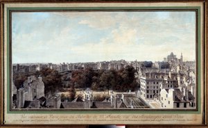 Vue de Paris prise du belvédère de Monsieur Fournelle, rue des Boulangers Saint Victor - Louis Nicolas de Lespinasse