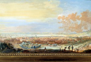Vue de la ville du Cap français (Cap de la République) vue de la colline à Saint-Domingue (détail)