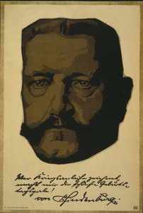 Portrait du maréchal général Paul von Hindenburg