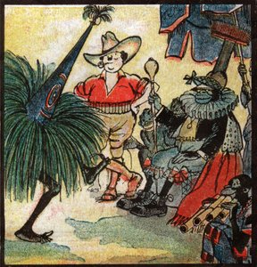 Nestor Fenleroc, colon européen visite une tribu africaine. 1923