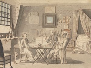 Autoportrait avec deux jeunes hommes - Louis Philippe Boitard