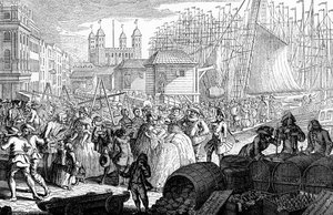 Les importations de la Grande-Bretagne en provenance de France..., 1757 - Louis Philippe Boitard