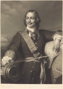 Pierre le Grand de Russie - Louis Pierre Henriquel after Paul Delaroche