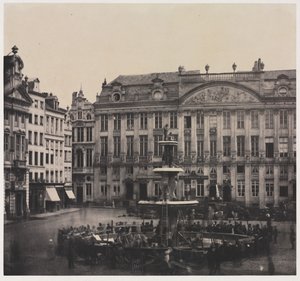 Sans titre (Construction de la fontaine commémorative) - Louis Pierre Theophile Dubois de Nehaut